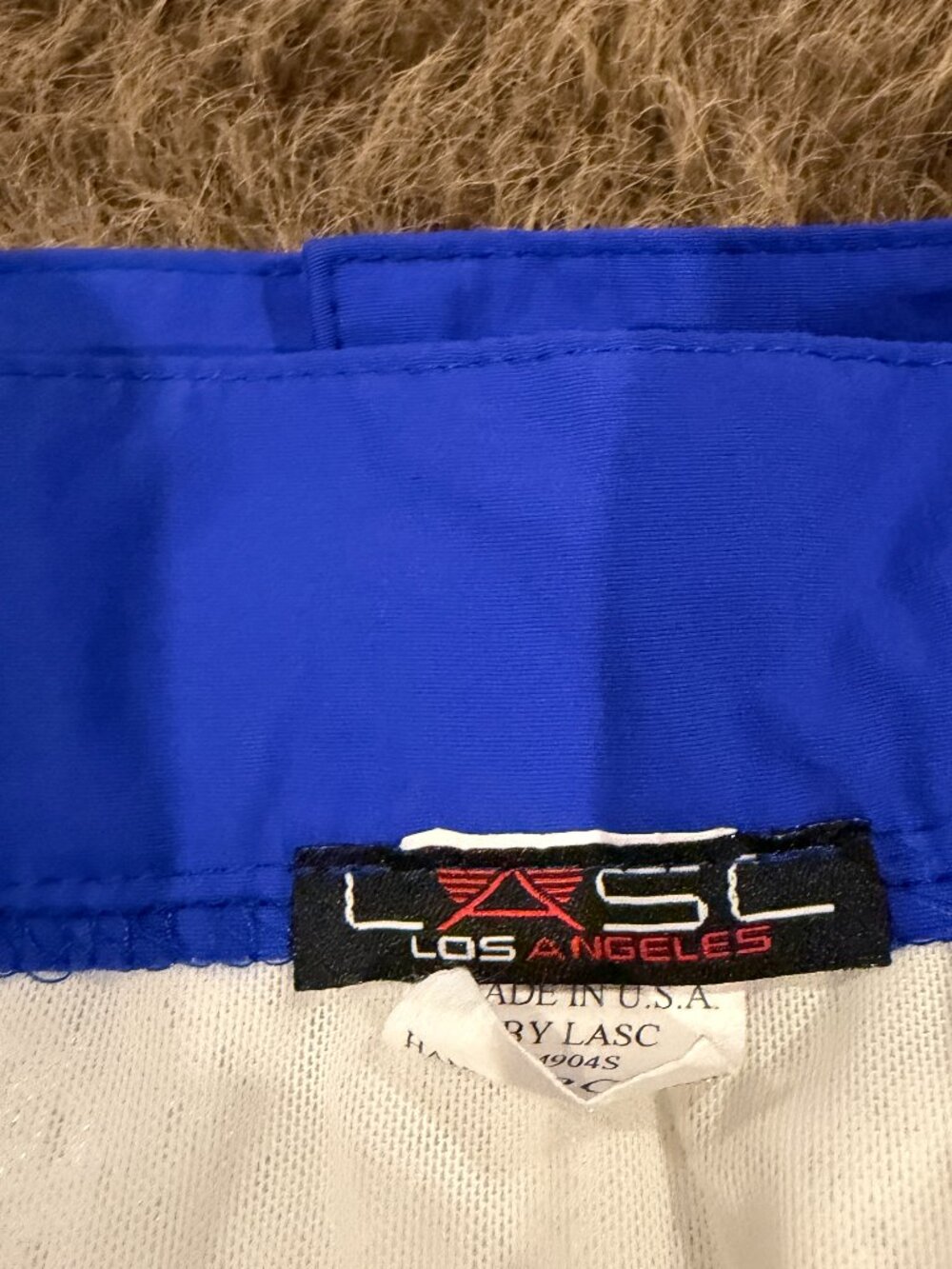 LASC Los Angeles White Blue Mesh Dolphin Shorts Men’s Large - Picture 8 of 8